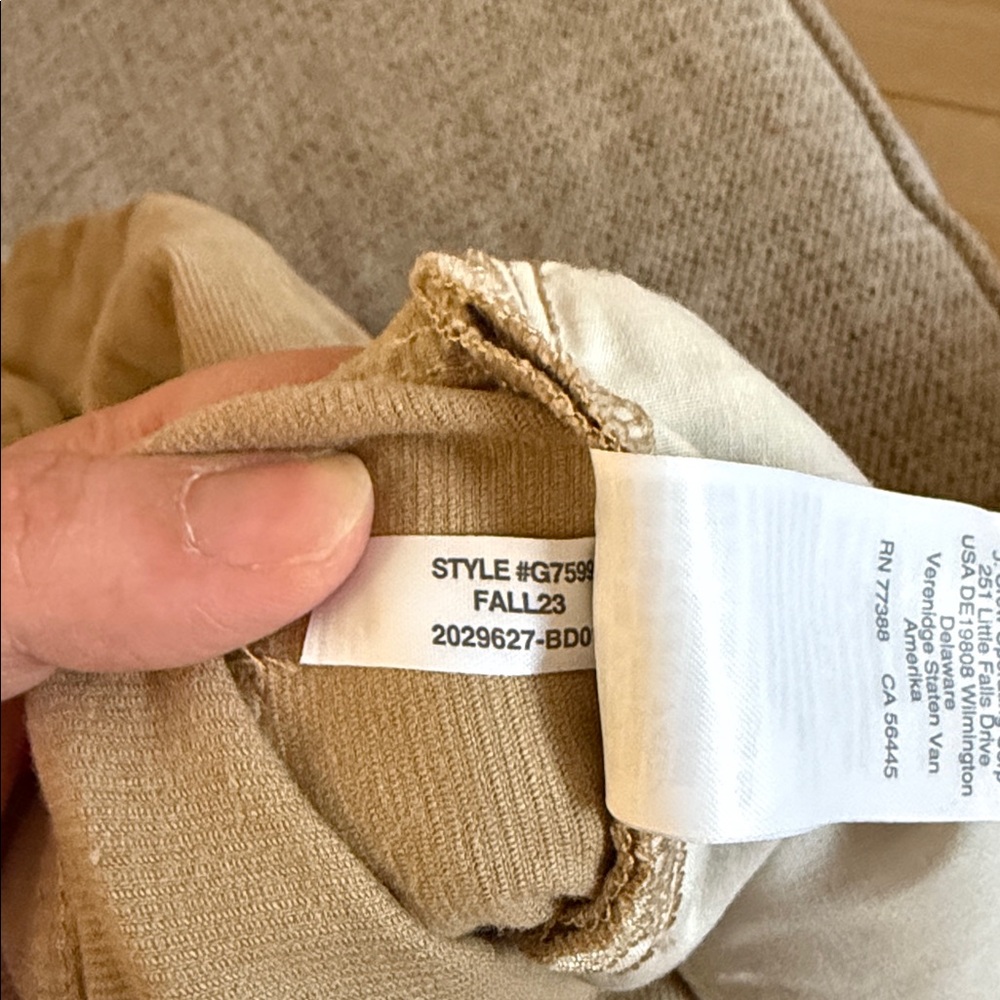 Crewcuts Beige Corduroy Stretch Pants - Picture 4 of 5